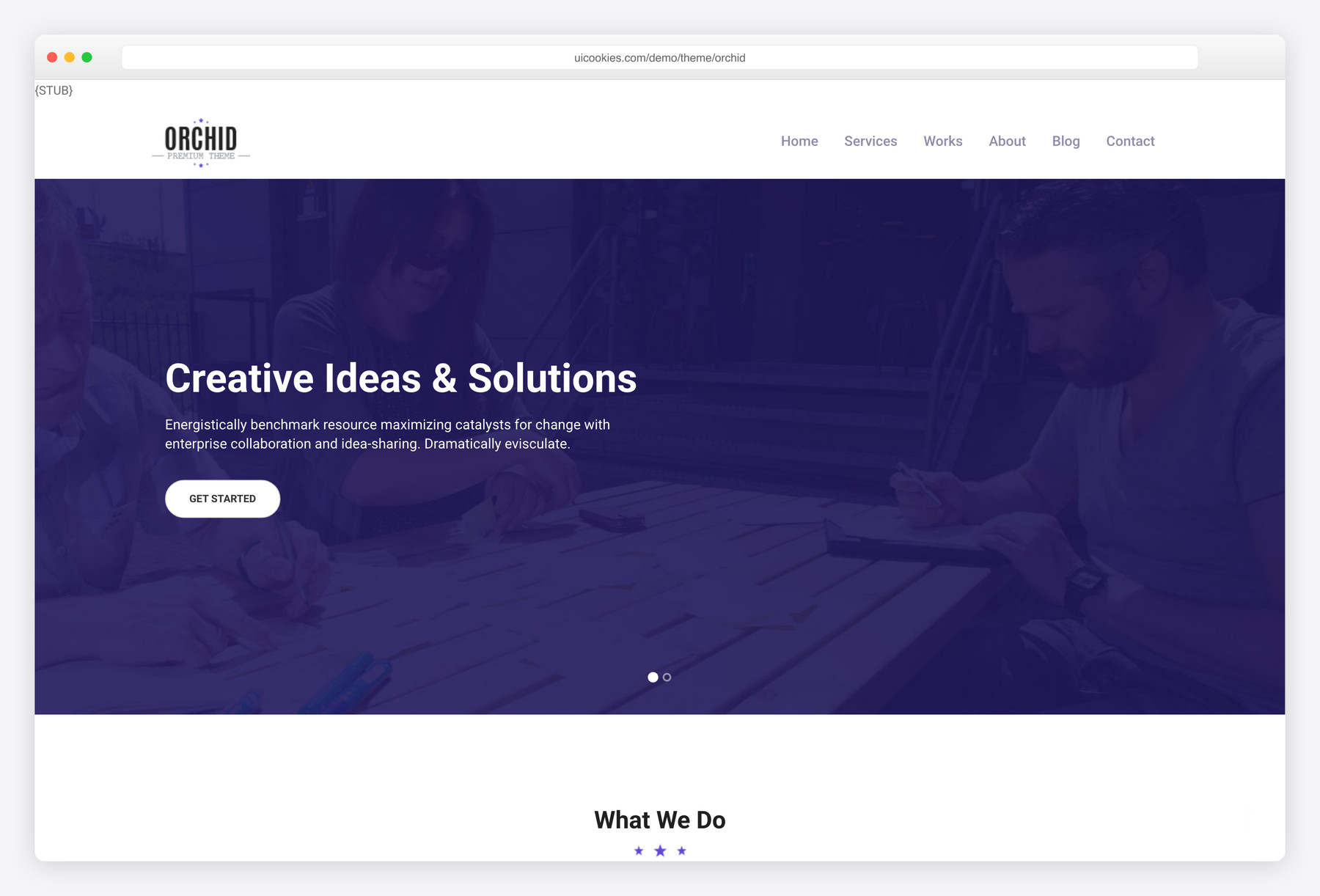 Orchid — free portfolio & resume website template by uiCookies