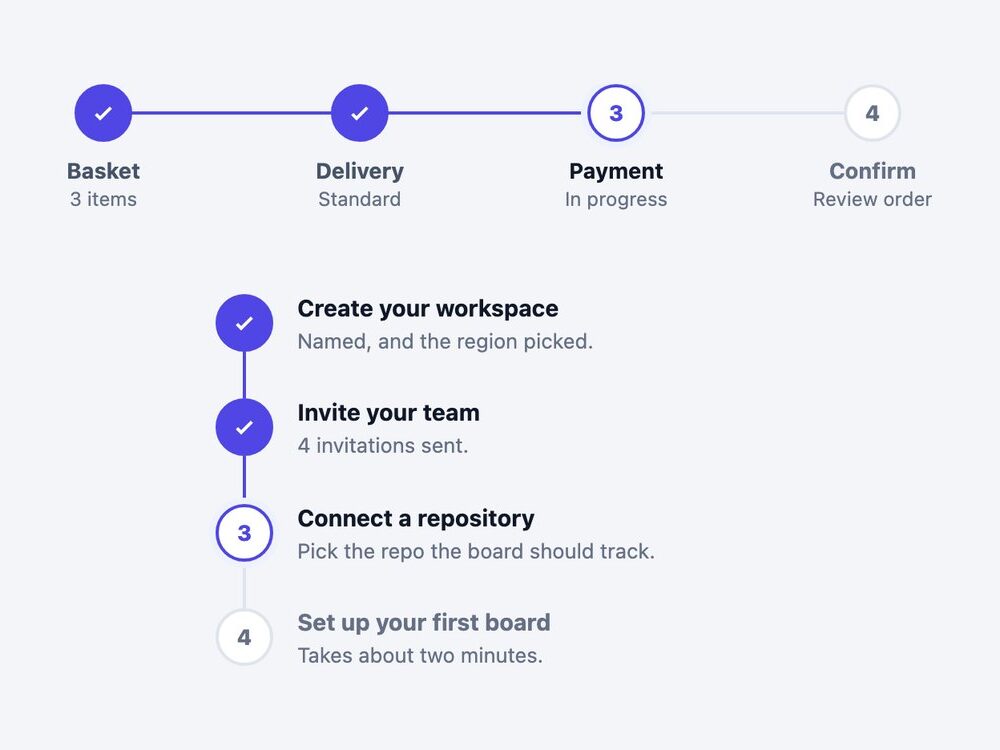 Progress Step Navigation — live demo