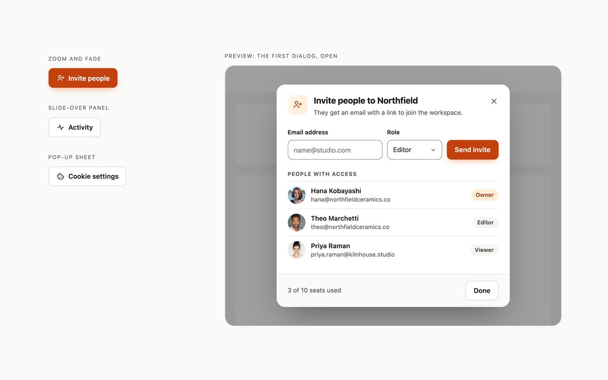 Modern CSS Modals — free modal snippet in CSS, Bootstrap and Tailwind by uiCookies