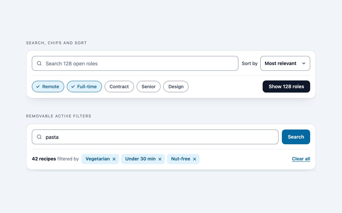 Search Filter Bars — free search box snippet in CSS, Bootstrap and Tailwind by uiCookies