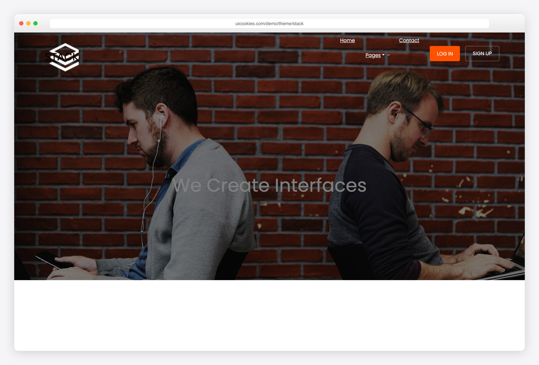 Stack — free business & multi-purpose website template by uiCookies