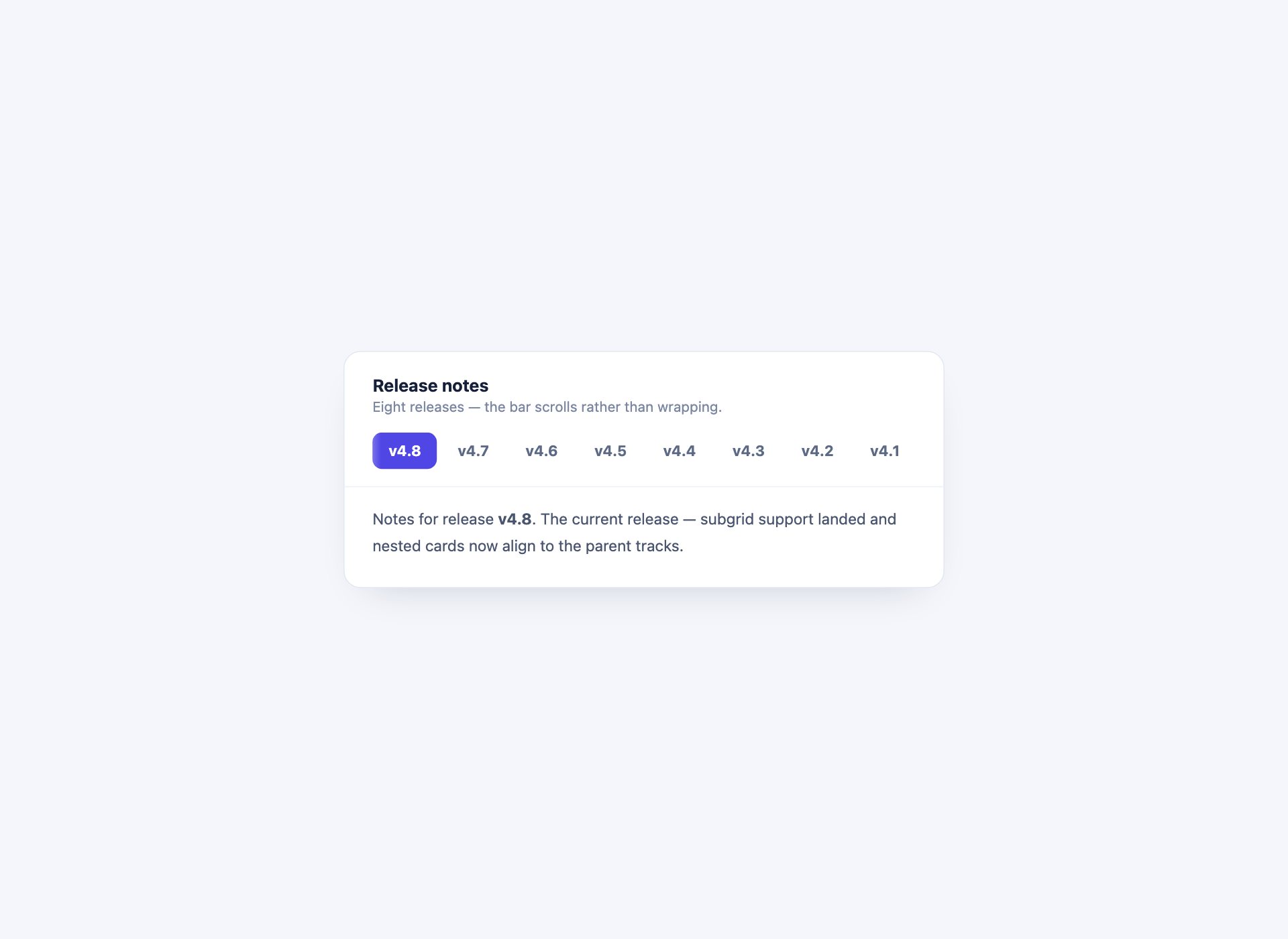 Scrollable Tab Bar — free CSS tab template by uiCookies