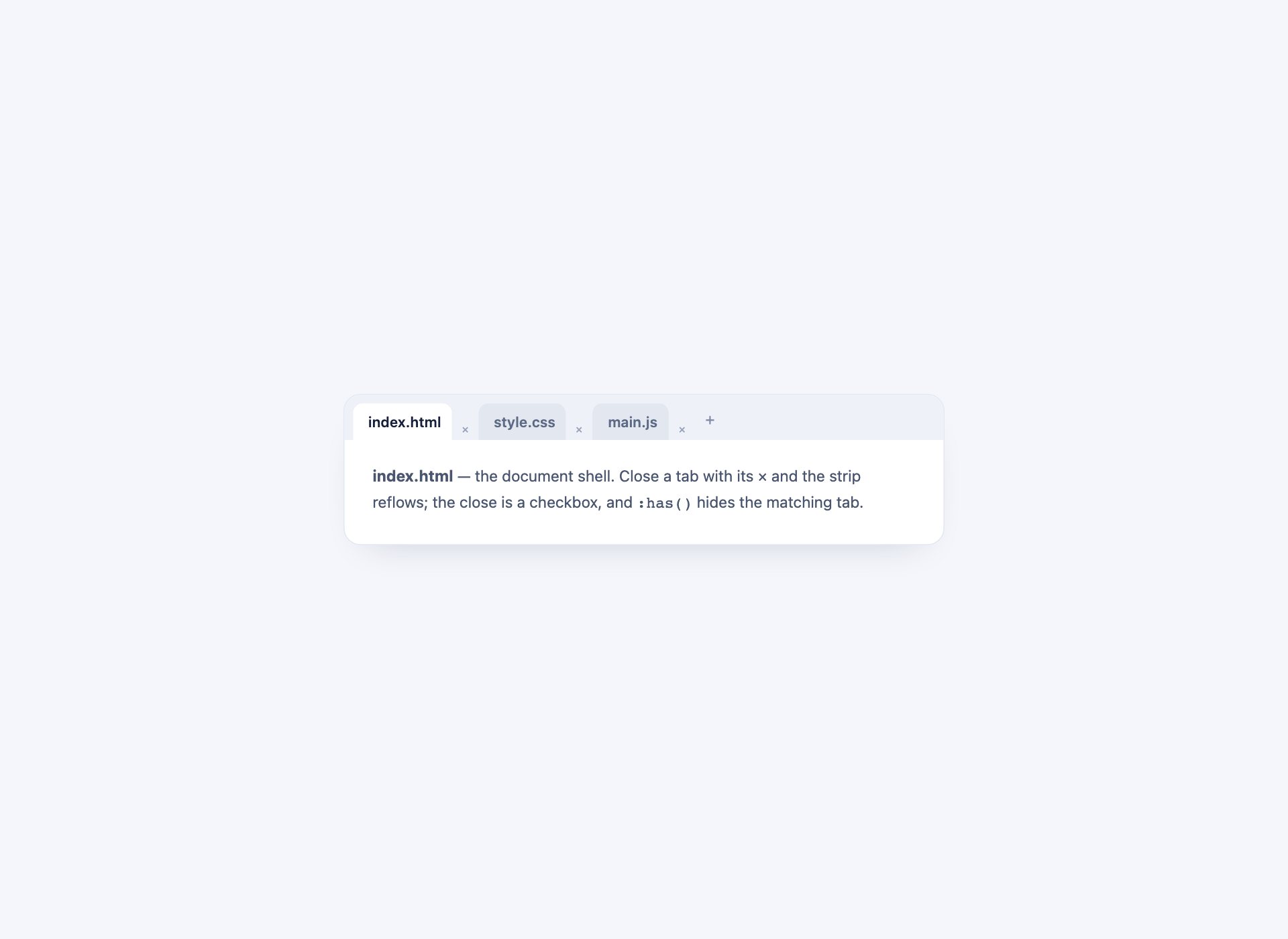Closable Browser Tabs — free CSS tab template by uiCookies
