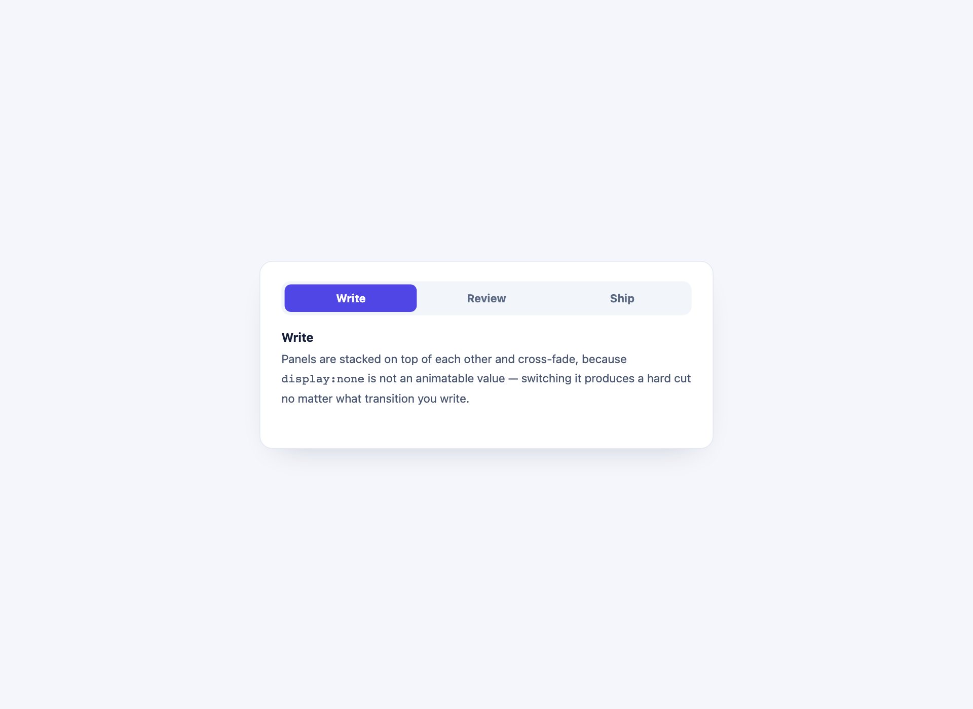 Animated Panel Transitions — free CSS tab template by uiCookies