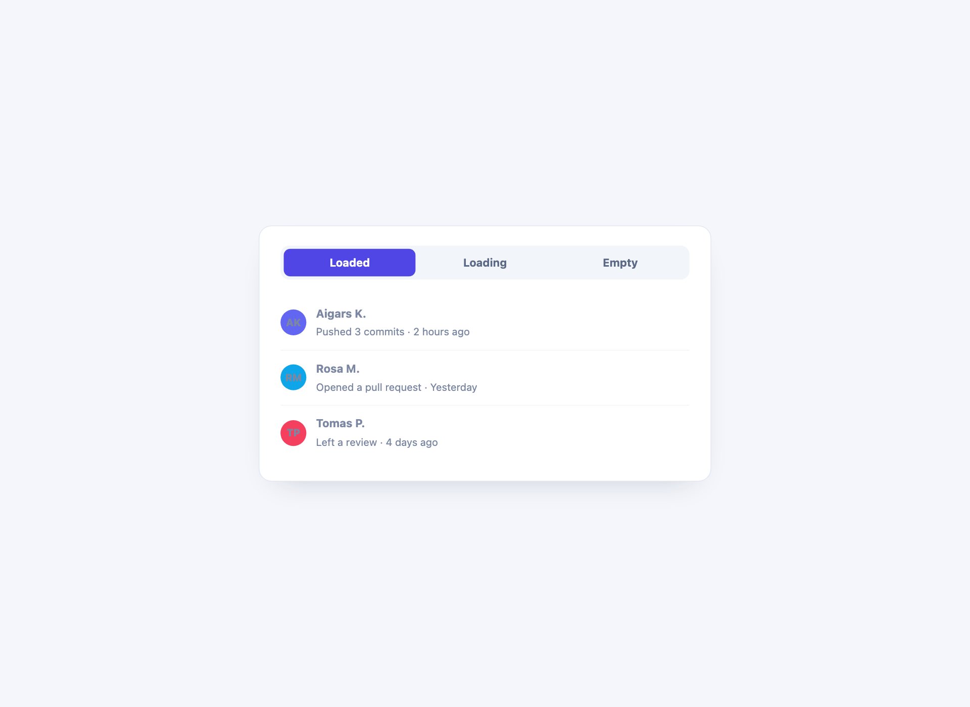 Tab Panel States — free CSS tab template by uiCookies