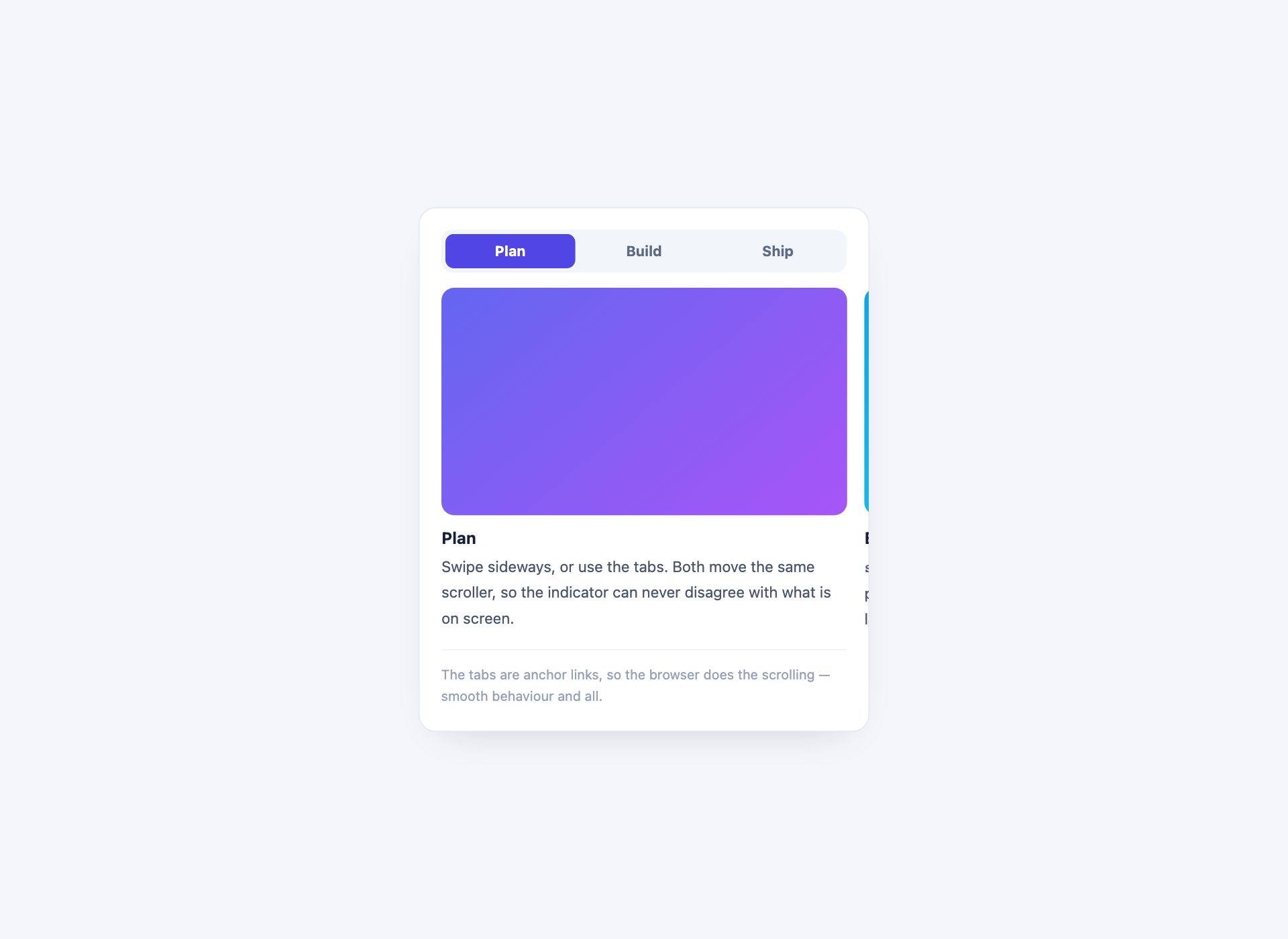 Swipeable Panels — free CSS tab template by uiCookies