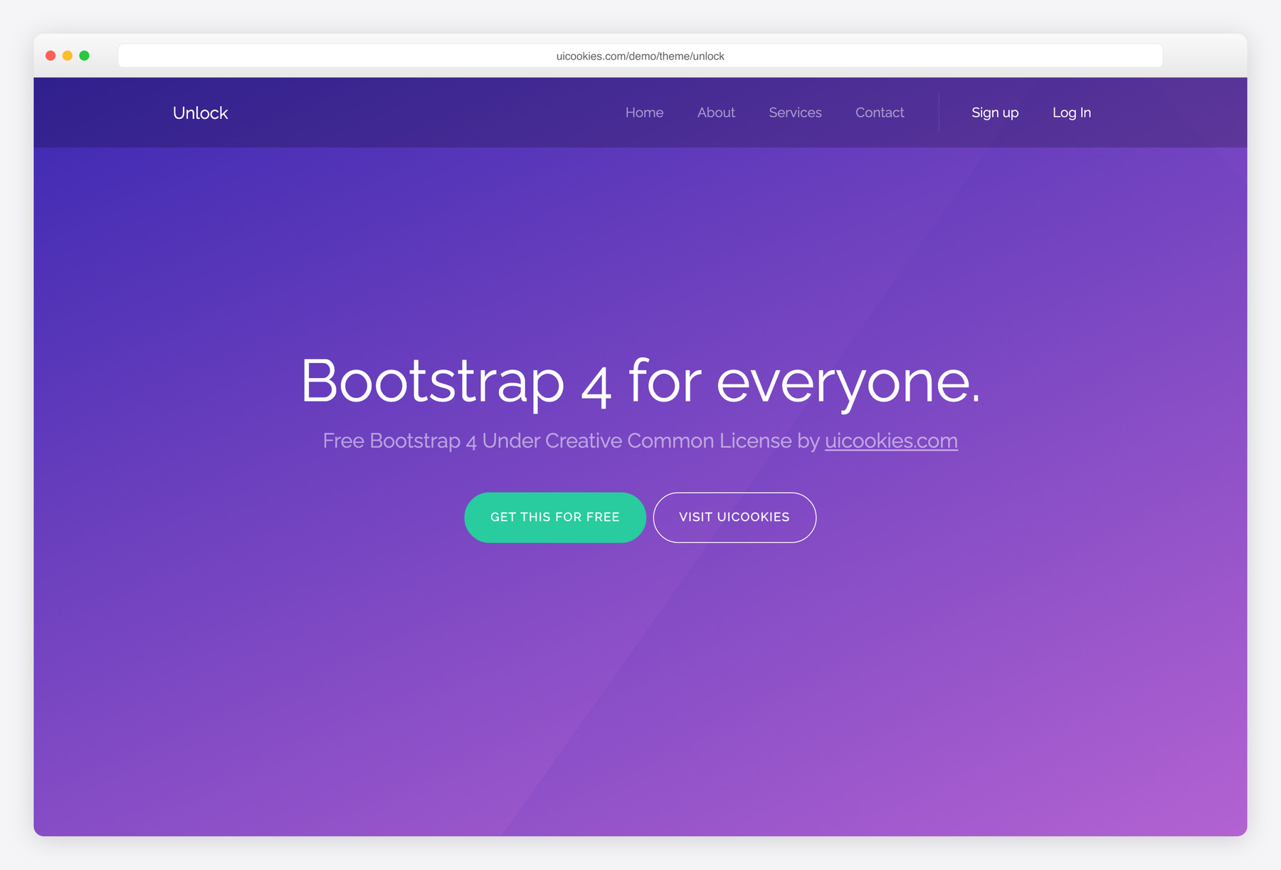 Unlock — free business & multi-purpose website template by uiCookies