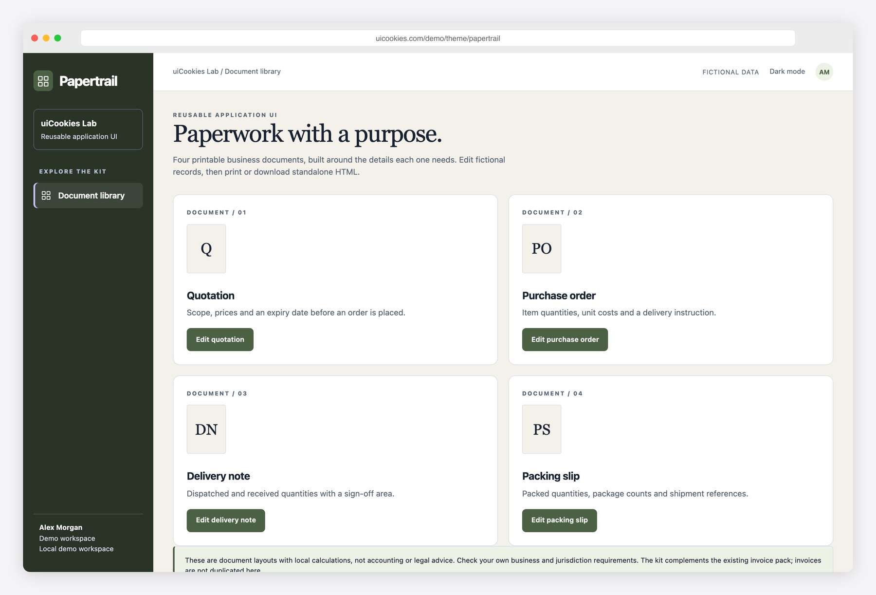 Papertrail — Free Printable Business Document Templates preview