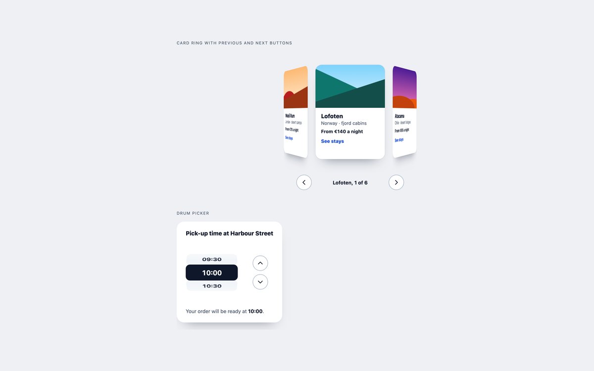 3D Carousel Rings — free CSS 3D effect snippet in CSS, Bootstrap and Tailwind by uiCookies