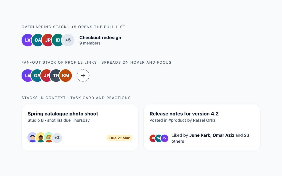 Avatar Groups and Stacks — free badge and avatar snippet in CSS, Bootstrap and Tailwind by uiCookies