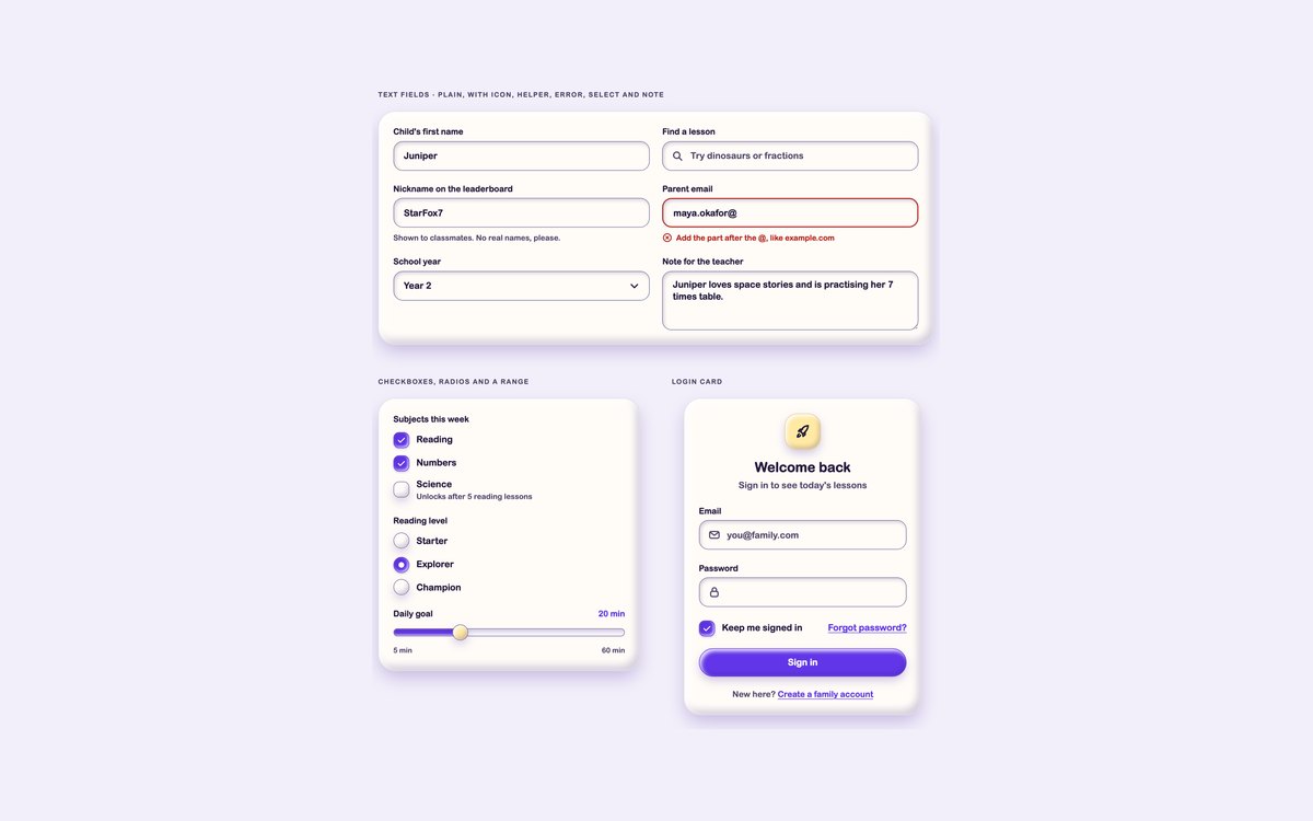 Claymorphism Forms & Login Card — free claymorphism UI kit snippet in CSS, Bootstrap and Tailwind by uiCookies