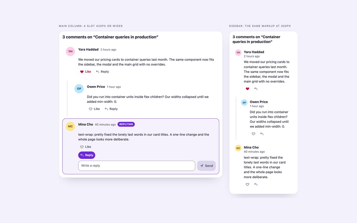 Modern CSS Comment Section — free comment section snippet in CSS, Bootstrap and Tailwind by uiCookies