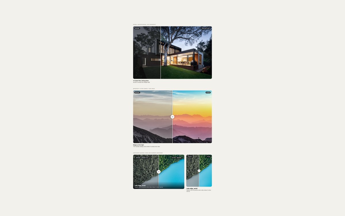Modern CSS Image Comparisons — free image comparison slider snippet in CSS, Bootstrap and Tailwind by uiCookies