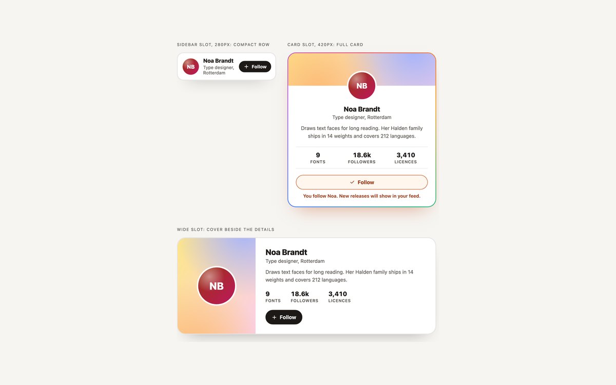 Modern CSS Profile Cards — free profile card snippet in CSS, Bootstrap and Tailwind by uiCookies
