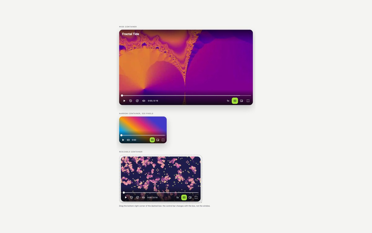 Modern CSS Video Players — free video player snippet in CSS, Bootstrap and Tailwind by uiCookies