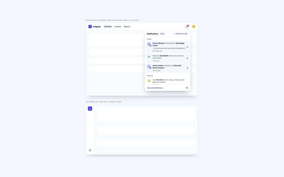 Notification Bell Dropdown — free notification snippet in CSS, Bootstrap and Tailwind by uiCookies