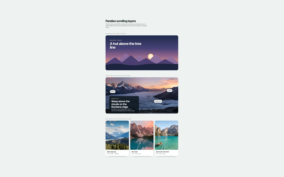 Parallax Scrolling Layers — free scroll animation snippet in CSS, Bootstrap and Tailwind by uiCookies