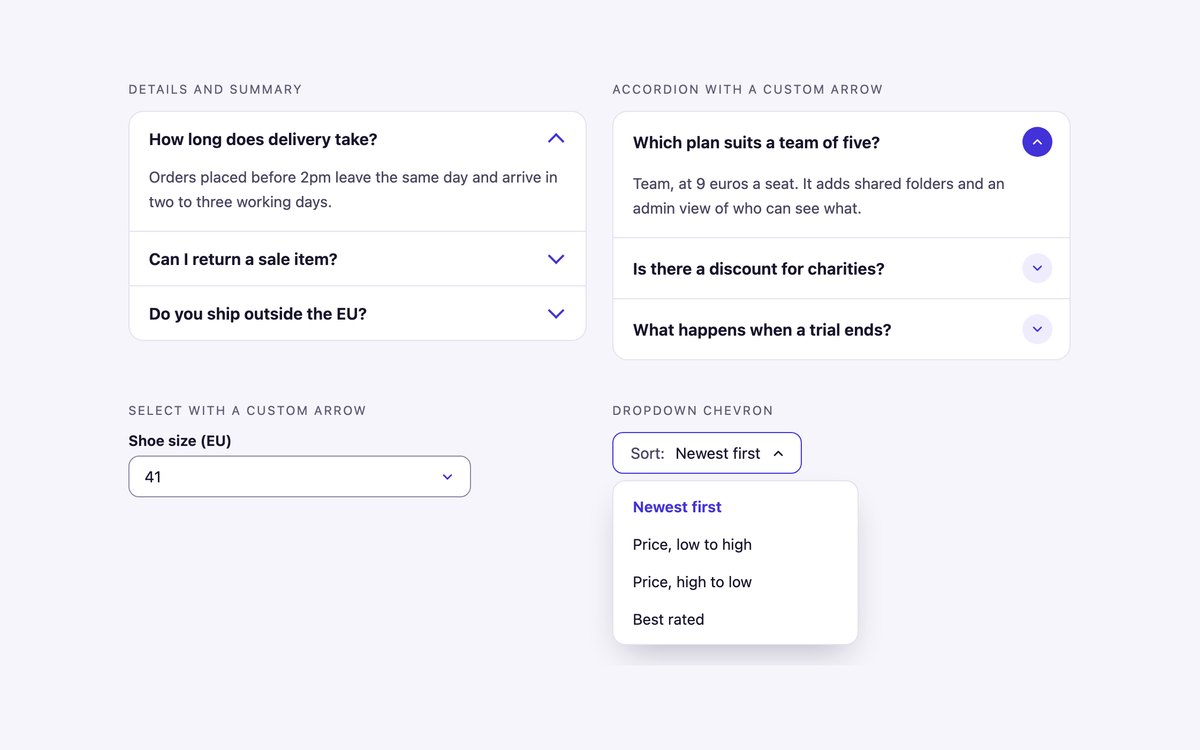 Rotating Chevron Arrows — free CSS arrow snippet in CSS, Bootstrap and Tailwind by uiCookies