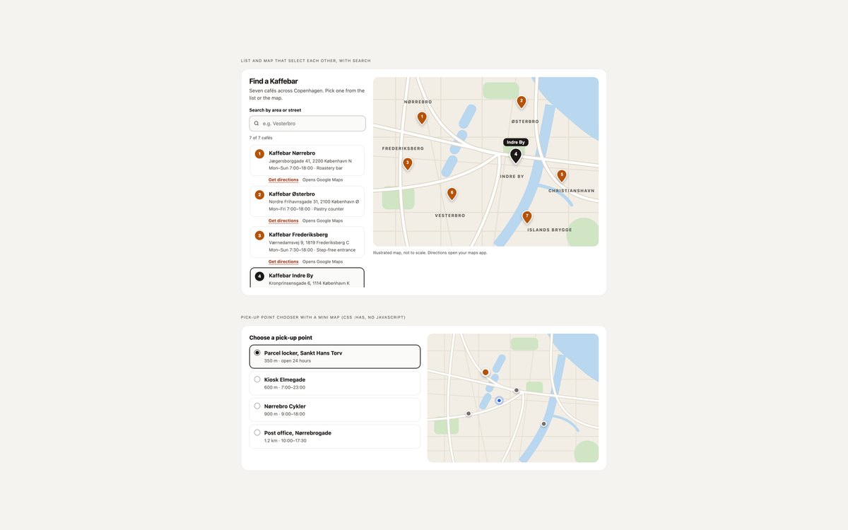 Store Locator Map — free interactive map snippet in CSS, Bootstrap and Tailwind by uiCookies