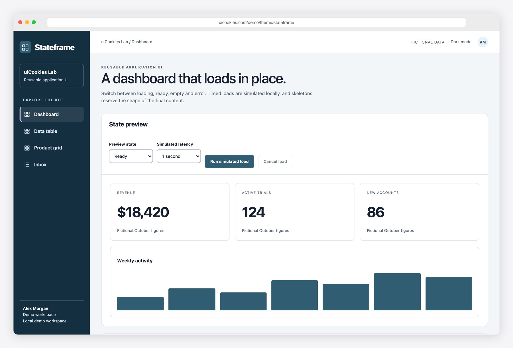 Stateframe — Free Skeleton Loading State Kit preview