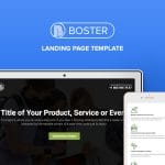 Booster – Free Business HTML5 Bootstrap Landing Page Template