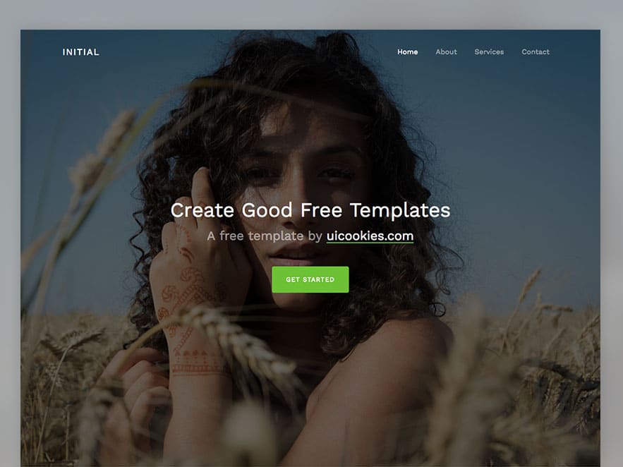Initial Free Bootstrap 4 Template for Creative People