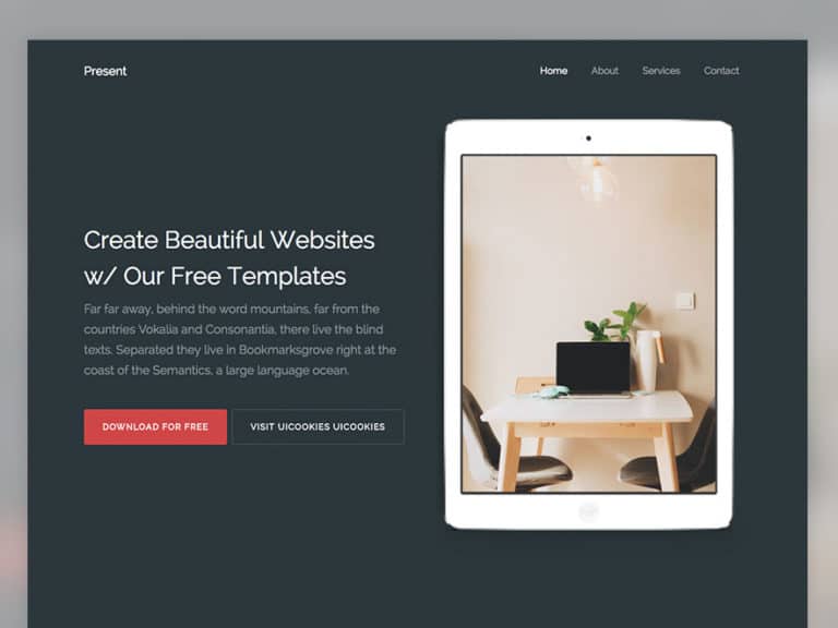 Web Present Design Present – Free HTML5 Bootstrap Website Template - uiCookies