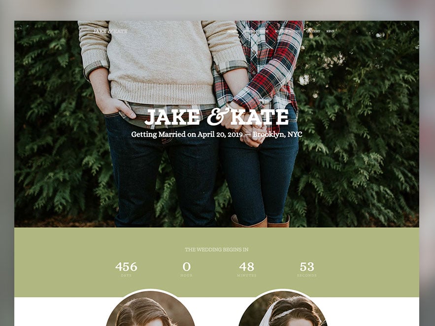 Wedding Free Onepage HTML5 Template Using Bootstrap